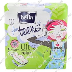 Bella for Teens ULTRA soft Relax Deo 4кап.10шт зеленые