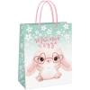 Пакет подарочный 11*14*6,5см MESHU "Cute rabbit", матовая ламинация Пакет подарочный 11*14*6,5см MESHU "Cute rabbit", матовая ламинация