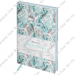 Ежедневник недатированный, А5, 136л., кожзам, Greenwich Line "Belles Fleurs. Valerian", тон. блок, цветной срез ENA5_53258  Ежедневник недатированный, А5, 136л., кожзам, Greenwich Line "Belles Fleurs. Valerian", тон. блок, цветной срез ENA5_53258