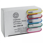 Скрепки цветные Dolce Costo D00136, 28мм (100 штук)