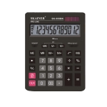Skainer SK-555BK Калькулятор настольный (155x205х35 мм), 12 разрядов, двойное питание, черный