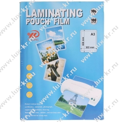 Пленка для ламинирования 100л, 303х426 мм, А3, 100 мкр.