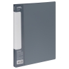 Папка с пружинным скоросшивателем СТАММ "Стандарт" А4, 17мм, 700мкм, пластик, серая ММ-30649