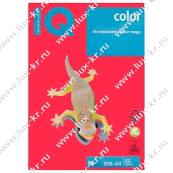 IQ COLOR  СО44  бумага цветная (А4, 80г,  500л кораллово-красный)