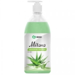 Крем-мыло жидкое Grass MILANA 1л Алоэ Вера с дозатором