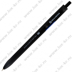 Ручка шариковая масляная автоматическая BRAUBERG "Extra Glide RT SOFT BLK", СИНЯЯ, игольчатый наконечник 0,7 мм, линия 0,5 мм, 144261 Ручка шариковая масляная автоматическая BRAUBERG "Extra Glide RT SOFT BLK", СИНЯЯ, игольчатый наконечник 0,7 мм, линия 0,5 мм, 144261