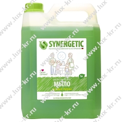 Мыло жидкое Synergetic "Луговые травы", гипоаллергенное, канистра, 5л Мыло жидкое Synergetic "Луговые травы", гипоаллергенное, канистра, 5л