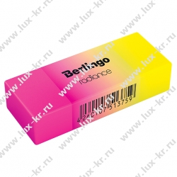 Ластик Berlingo "Radiance ", прямоугольный, цвета ассорти, 50*18*10мм
