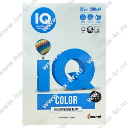 IQ COLOR  GN27  бумага цветная (А4, 80г,  500л светло-зеленый)