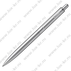 Ручка шариковая Luxor "Dyna" синяя, 1,0мм, корпус хром, кнопочный механизм 8155