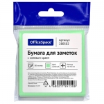 Самоклеящийся блок OfficeSpace 76*76мм, 100л, зеленый