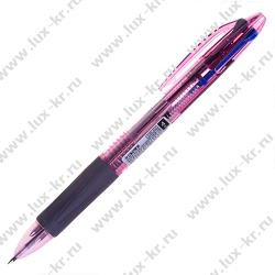 Ручка шариковая автоматическая Crown "Kinex Sl" C4R-400, 4цвета., 0,7мм, грип