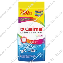 Стиральный порошок автомат 15 кг LAIMA PROFESSIONAL Color, для всех типов тканей, 605572