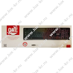 Клавиатура Smartbuy ONE 305, USB с подсветкой, мультимедийная, черный SBK-305U-K