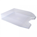 Лоток для бумаг горизонтальный СТАММ "Дельта" ЛТГ-30463, прозрачный