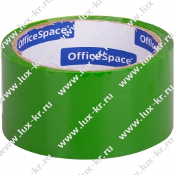 Клейкая лента упаковочная OfficeSpace, 48мм*40м, 45мкм, зеленая