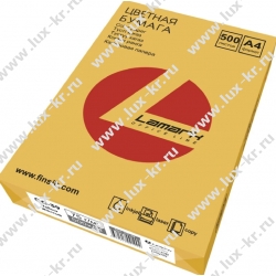Lamark CC-39 желтый Бумага цветная для печати, А4, 75г, 500л