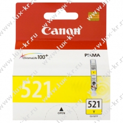 Чернильница Canon CLI-521Y для PIXMA IP3600/4600/MP540/620/630/980, желтая (2936B004)