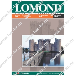 Бумага Lomond 90г/м, 1-сторонняя, матовая, 100 листов, А4 (0102001)