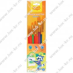 Набор кистей Мульти-Пульти 10шт., синтетика, № 2, 3 круглые; № 3, 6, 7, 12 плоские; № 10, 3 плоскоовальные SB_37585 Набор кистей Мульти-Пульти 10шт., синтетика, № 2, 3 круглые; № 3, 6, 7, 12 плоские; № 10, 3 плоскоовальные SB_37585