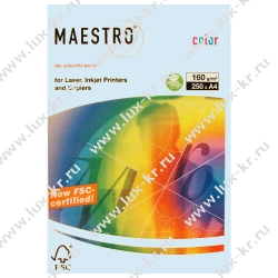 Бумага Maestro Color  BL29  BLUE, А4, 500л, 80г/м2, голубой