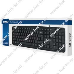 Клавиатура Sven KB-S230, USB, черный SV-018399 Клавиатура Sven KB-S230, USB, черный SV-018399