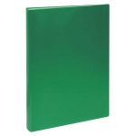 Папка на 4 кольцах СТАММ ММ-32186, А4, 40мм, 500мкм, пластик, зеленая