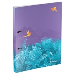 Папка на 2 кольцах Berlingo "Flower Art", А4, 24мм, 600мкм, с рисунком, D-кольца, с внутр. Карманом RB4_2DS20