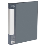 Папка на 2 кольцах СТАММ "Стандарт" А4, 40мм, 700мкм, пластик, серая ММ-30597