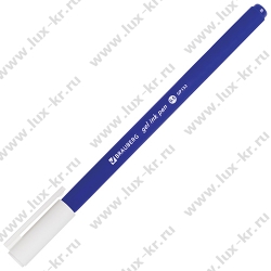 Ручка гелевая BRAUBERG "Matt Gel", СИНЯЯ, корпус soft-touch, узел 0,5 мм, линия 0,35 мм, 142945
