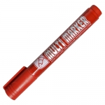 Маркер-перманент Crown Multi Marker CРМ-800 красный, 3мм