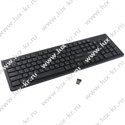 Клавиатура беспроводная Smartbuy 206, мультимедийная, USB, черная SBK-206AG-K