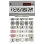 LAMARK334 Калькулятор 14р. Настольный 170х105х22мм, 2-ое питание, серебристый DST334-SGR