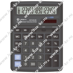 LAMARK436 Калькулятор 16р. Настольный 193х148х38,4мм,  2-ое питание, черный DDT436-ВК